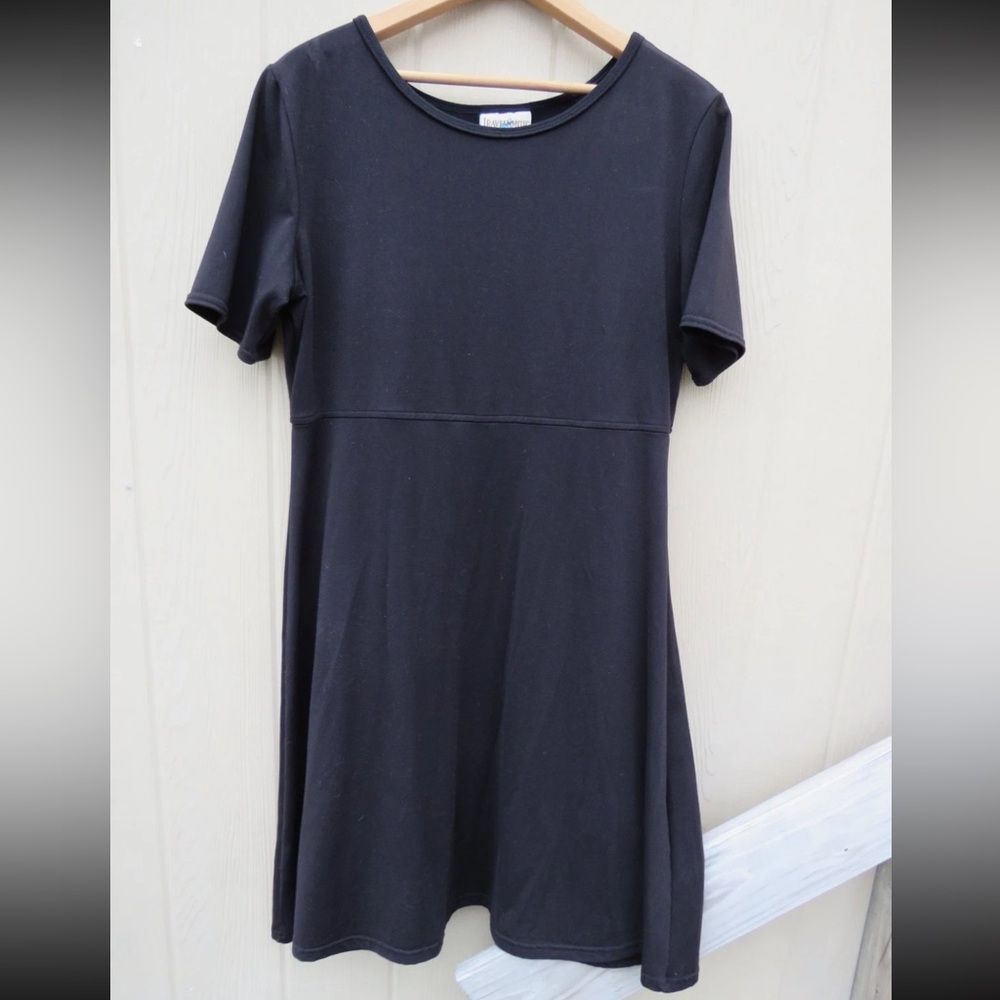 TravelSmith Black Women's Stretch Aline Dress